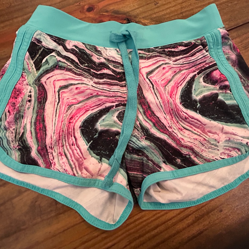 ✨Justice Active Teal and White Shorts